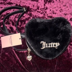 Juicy Couture Black Heart-Shaped Bag